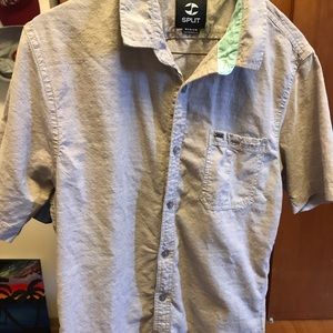 Split Casual Button Down Shirt